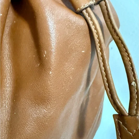 Brown Leather Drawstring Bag - Picture 8 of 13
